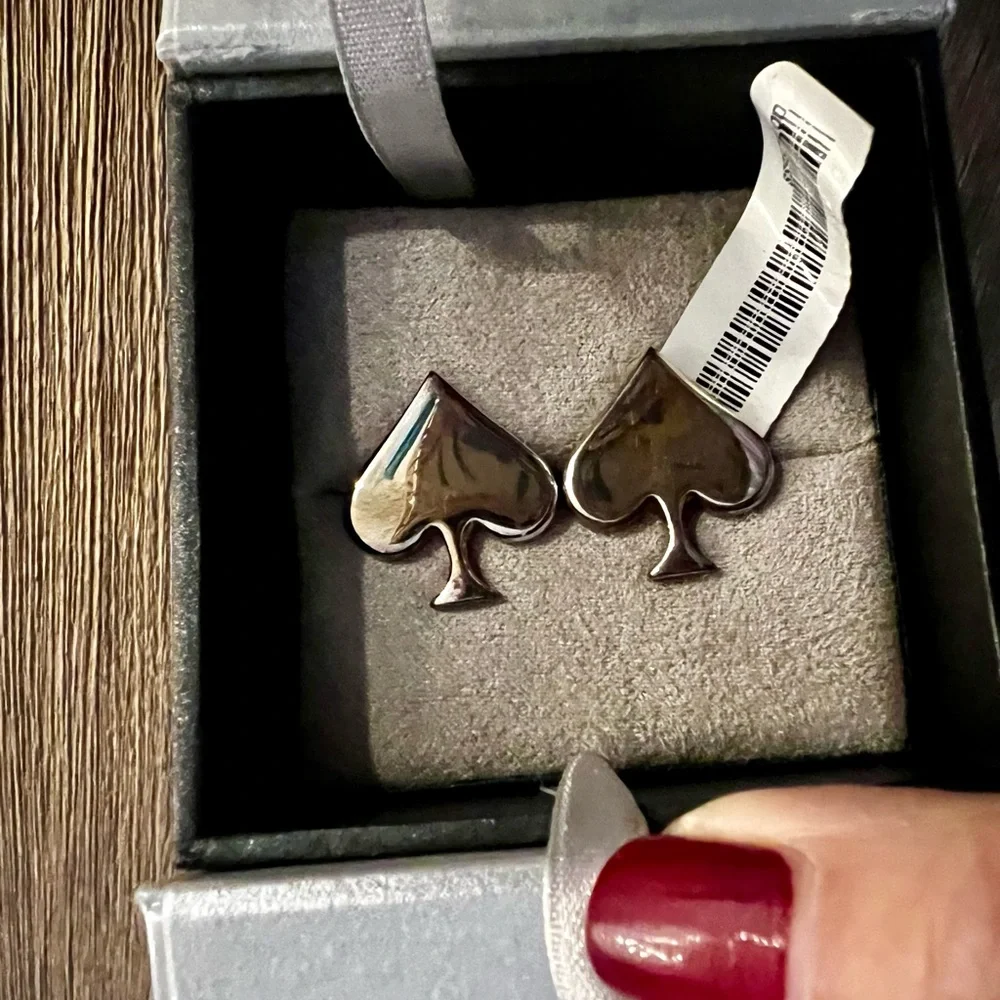 Ravi Ratan Sterling Silver Spade Cufflinks – New With Tag in Box